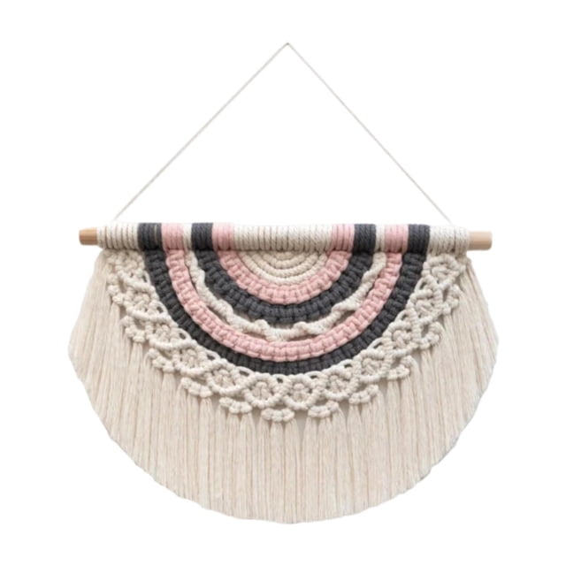 Decoración de pared de tapiz bohemio macrame pared colgante de la pared ventana arte de pared decoración decoración del hogar decoración de la pared C