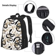 thumbnail image 3 of Disketp Snake Mochila Estampada de Gran Capacidad con Lonchera y Estuche, Set de 3 Piezas para Estudiantes, 3 of 7