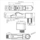 thumbnail image 2 of 4 Piezas RJ45 Enchufe de Campo de AleacióN de Zinc Blindado Completo Conector de TerminacióN de Campo CAT8 STP en ÁNgulo de 90 Grados Tipo Sin Herramientas, 2 of 5