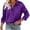 Purple, variant on Satin Women’s Imitation Silk Long Sleeved Blouse European Foreign Trade Border Shirt