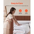 thumbnail image 6 of VEVOR Comforter Duvet Insert, 102 x 90 in, King Size Down Alternative Comforter, Quilted All Season Duvet with 4 Tabs, Soft & Machine Washable, Box Stitched Bedding for Home Hotel, Women/Men, White, 6 of 9