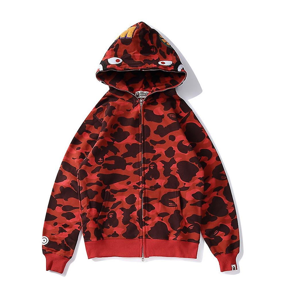 Rsmidremer Bape Shark Hoodie Sweatshirt Fashion Brand Full Zip Cardigan Jacket With Pockets Other