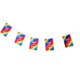 thumbnail image 5 of Bandera Copa 2018 14x21 cm 5,5 metros Bandera de cadena Barras deportivas Decoración Macarena Bandera de arco iris, 5 of 8