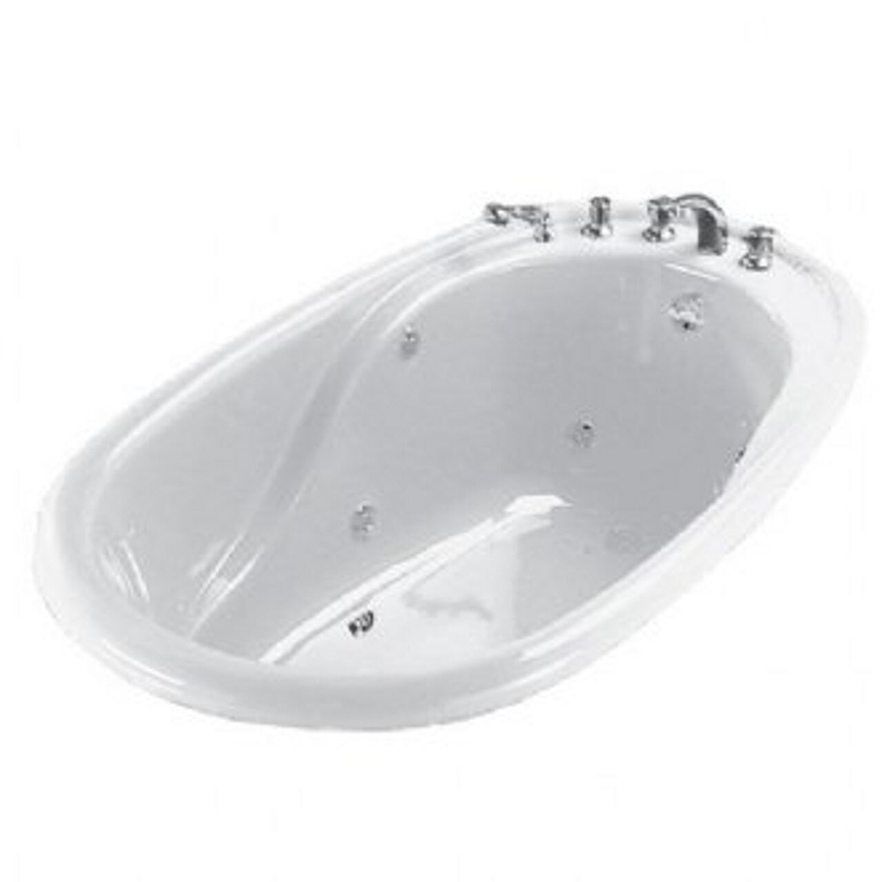 American Standard 2383 018wc 020 Oval Whirlpool With Ever Clean System White