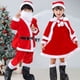 thumbnail image 5 of Disfraz clásico de Papá Noel rojo para niños y niñas, traje Popular de Navidad para niños, altura de 90-2024 cm, 160, 5 of 5