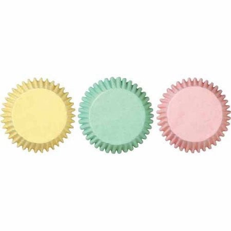 (4 Pack) Wilton Mini Cupcake Liners, Pastel, 100