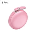 thumbnail image 3 of 2 Pack Round Retractable Measuring Tape 150cm/60-inch Soft Leather Case Tailors Tape Measure, Pink, 3 of 6