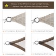 thumbnail image 5 of Outsunny 20' x 16' Sun Shade Sail Rectangle Sail Shade Canopy for Outdoor Patio Deck Yard, Brown, 5 of 9