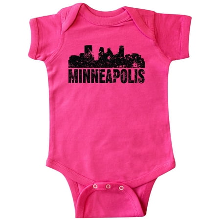 

Inktastic Minneapolis Skyline Grunge Gift Baby Boy or Baby Girl Bodysuit
