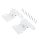 thumbnail image 1 of 2 unids acero auto cierre cocina gabinete de la cocina bisagras superposición muebles alacena puerta bisagra muebles hardware blanco w / tornillos, 1 of 6
