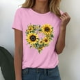 thumbnail image 5 of Tittly T Shirts for Women Graphic Tees Womens Fashion Workout T Shirts Athletic Plus Size Tops Summer Trendy Clothes Short Sleeve Spring Tee Tshirts Shirts Spring Tops for Women Pink XXL, 5 of 5