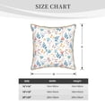 thumbnail image 4 of Fotbe Tulips Flowers Pattern Velvet Decorative Throw Pillow Covers with Elegant Piping, Soft Plush Cushion Cover for Sofa, Bed, Car, Office-18"x18", 4 of 8