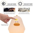 thumbnail image 2 of Cartoon Fat Chicken Silicone Night Light Soft Cute Usb De Carga Pat Light Toggle Switch Light Led Atmósfera Lámpara De Mesa Con Dos Luces De Engranajes Para El Dormitorio Advancent HA019526-00, 2 of 7