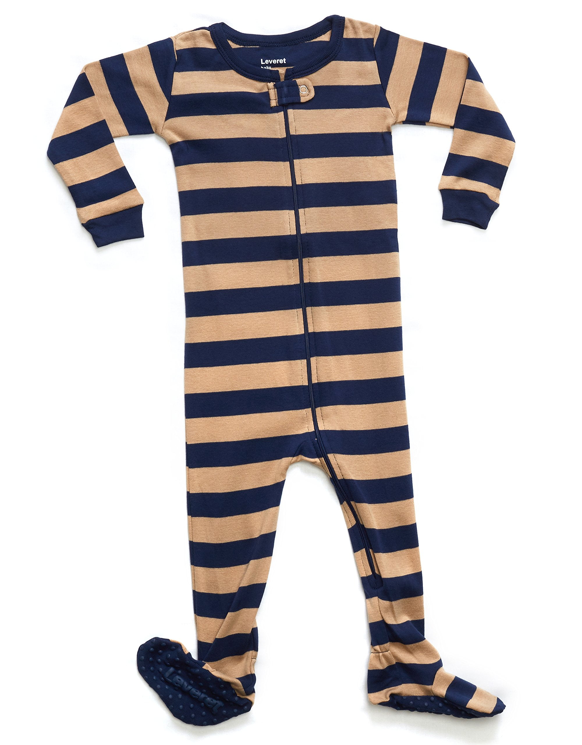 Leveret Striped Baby Boys Footed Pajamas Sleeper 2T /& 12-18 MONTHS