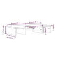 thumbnail image 4 of vidaXL Monitor Stand 60x24x10.5 cm Solid Wood Pine, 4 of 5