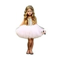 thumbnail image 3 of Dewadbow Sequins Kids Baby Flower Girl Dress Tutu Party Dress Wedding Bridesmaid Dresses, 3 of 5
