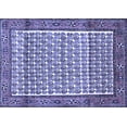 thumbnail image 1 of Ahgly Company Machine Washable Indoor Rectangle Persian Blue Traditional Area Rugs, 5' x 7', 1 of 4