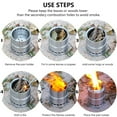 thumbnail image 4 of Agiferg Outdoor Portable Wood Stove Folding Cooking Picnic Camping Backpacking, 4 of 9