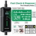 thumbnail image 5 of Famistar EV Charger, Level 2 Portable Electric Vehicle Car Charger Charging Station, 14-50 Plug, 32 Amp, 100-240V, 25FT Model, IP65 Waterproof, 0.96” LCD Screen, UL Recognized, for SAE J1772 EV, 5 of 11
