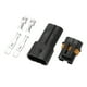 thumbnail image 1 of Conector de ventilador de radiador de 2 pines Unique Bargains, conector de terminal de cable macho hembra a prueba de agua para Honda, 1 juego, 1 of 6