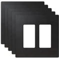 thumbnail image 2 of 2 Gang Screwless Decorative Wall Plates, Mid-Size Unbreakable Thermoplastic F..., 2 of 5