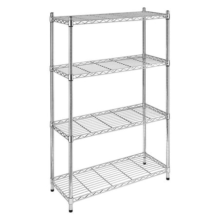 Whitmor Supreme 4-Tier Shelving Chrome