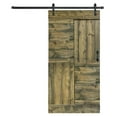 thumbnail image 3 of S Series 42in. X 84in. Aged Barrel Finished DIY Solid Wood  Sliding Barn Door With Hardware Kit - Assembly Required, 3 of 5