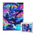 thumbnail image 1 of Rompecabezas Greninja de 300, 500 y 1000 piezas, divertido juego familiar, juguetes educativos de madera para niños y niñas, regalo para niños adultos, 1 of 8