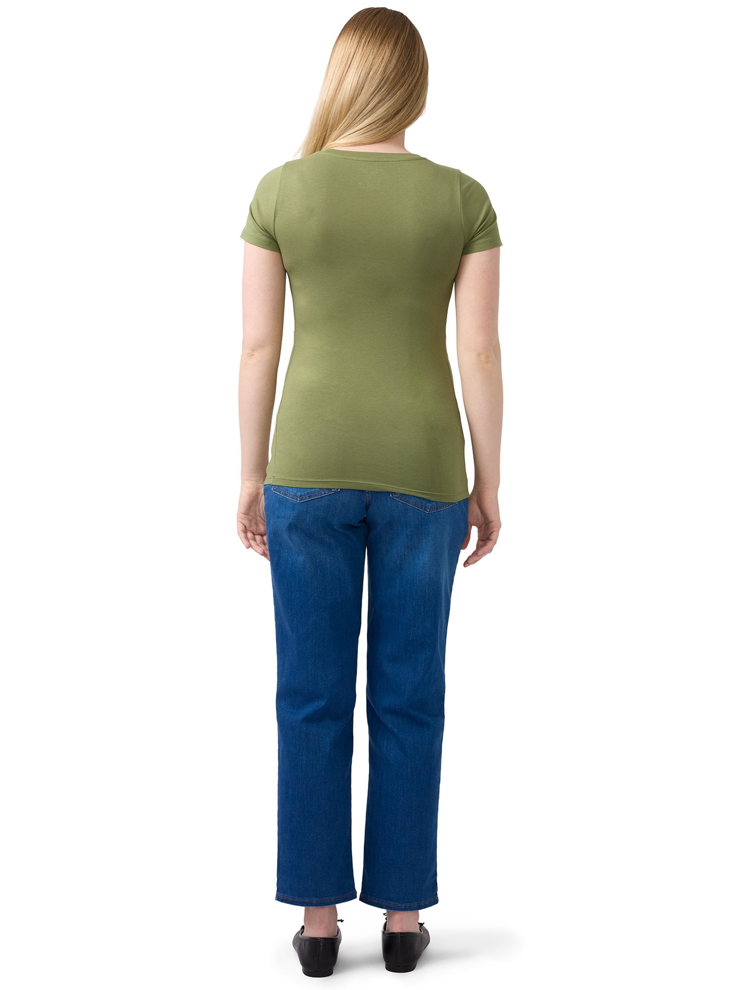 Ingrid & Isabel For Every Belly Women’s Maternity Fitted Scoop Tee, Sizes S-XXL