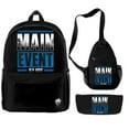 thumbnail image 2 of Jey Uso Main Event Merch Backpack 3 Piece Set Rucksack Crossbody Bag Men Women Oxford Daypack Travel Bag, 2 of 3