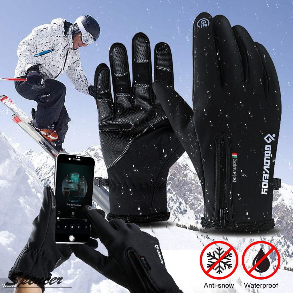 Spencer Waterproof Thermal Palm Touch Screen Gloves Winter Warm Snow ...