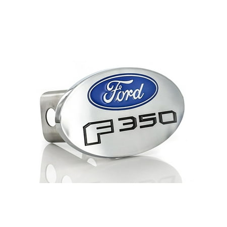 2 Inch Metal Posts - Ford F 350 Chrome Metal Trailer Hitch Cover Plug (2 inch Post)