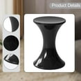 thumbnail image 6 of CoudarTitie Hourglass Shape Storage Foot Rest Stool Simple Design for Indoor Use 44x31cm Black, 6 of 9