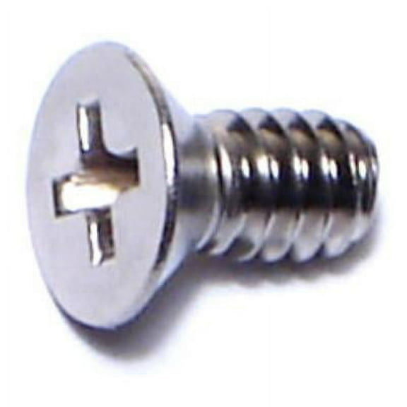 #10-24 x 3/8" 18-8 Stainless Phillips Flat Machine Screws MSFSS-245 (100 pcs.)