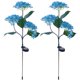 thumbnail image 1 of Btafrte Luces LED Solares para El Hortensias 2 Uds. 3 Cabezales Luces Jardín para El (azul), 1 of 9