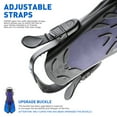 thumbnail image 4 of Swim Fins Travel Size Short Blade, Snorkeling Fins with Adjustable Buckles for Adult Men Women Kids Diving Flippers, 4 of 7