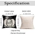 thumbnail image 6 of Fall Pumpkin Pillow Covers 20x20 Inch Black and White Polka Dot Pumpkin Autumn Maple Leaves Throw Pillow Cases Harvest Thanksgiving Halloween Holiday Cushion Cover for Sofa Couch, 6 of 6