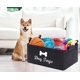 thumbnail image 2 of (Negro) Caja de almacenamiento de juguetes de fieltro para mascotas: perfecta para guardar juguetes, golosinas, ropa y otros suministros para perros, 2 of 5