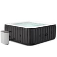 thumbnail image 4 of Slsy 4-6 Person Inflatable Square Hot Tub with 130 Bubble Jets, Built-in Heater Pump and Filter, 73"L x 73"W x 25"H, 4 of 11