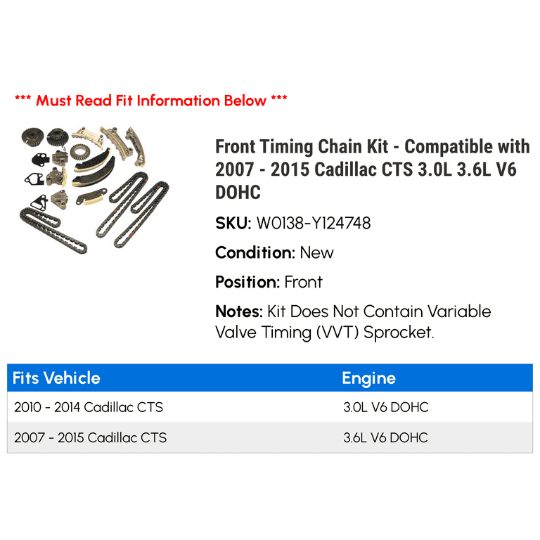 Cadillac cts 2025 timing chain