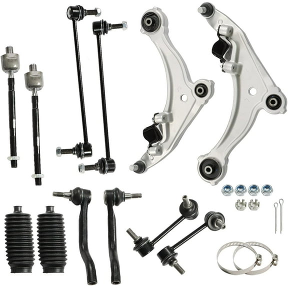 labwork Front Lower Control Arm Outer Tierod Sway Bar Link 12pc Kit Replacement for 2009 2010 2011 2012 2013 2014 Maxima