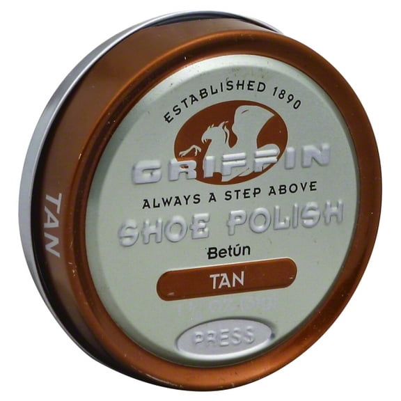 Griffin Shoe Polish 1.125oz - Shine, Restore, and Revive - Tan