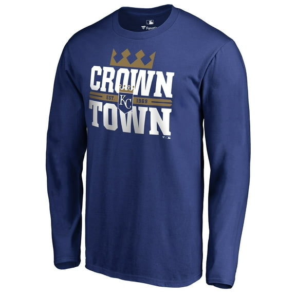 Men's Royal Kansas City Royals Hometown Collection Crown Town Long Sleeve T-Shirt
