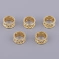 thumbnail image 2 of AMLESO 5 Pieces Vintage Golden Embossment Tube Beads For Jewelry Making Findings Crafts, 2 of 8