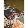 thumbnail image 2 of Outdoor Tablecloths with Umbrella Hole & Zipper, Mushroom 54x54 Inch Square Tablecloths, Botanical Watercolor Floral Leaf Butterfly Plant Waterproof Table Cloth, Patio/Pool/Picnic Table Covers, 2 of 8