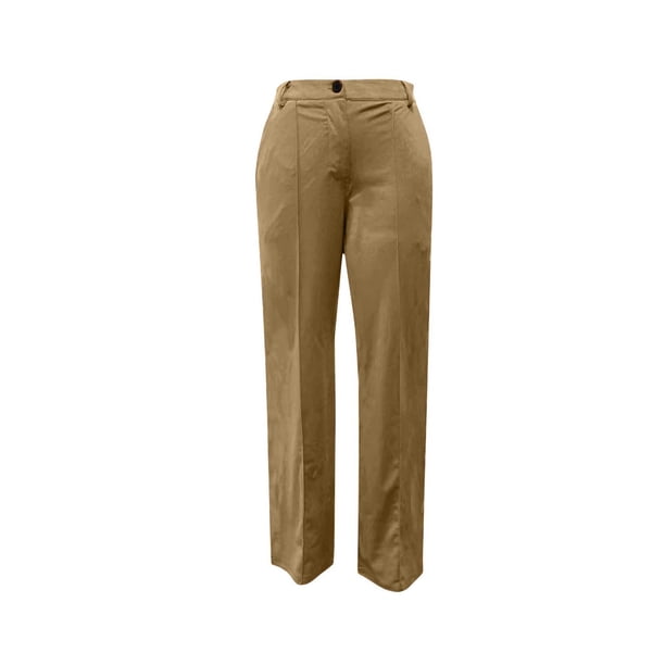 ladies brown dress trousers Making A Change Chocolate High Waisted Wide Leg Pants Upgrade your professional wardrobe with our Tailored Dress Pants Women's brown linen Pants