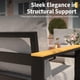 thumbnail image 3 of Conjunto de sofá modular de exterior de 3 piezas - Resistente al agua y duradero - Estructura de aluminio - Cojines incluidos - Incluye mesa de centro - Para patio, terraza y jardín - Color gris, 3 of 6