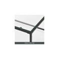 thumbnail image 4 of mDesign Glass Top Coffee Table - Large Minimalistic Rectangular Geometric Metal Accent Furniture Unit for Living Room, Basement, Home Office, Garage, and Bedroom - Black Black Coffee Table, 4 of 6