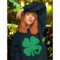 thumbnail image 5 of Tstars Womens Irish Shamrock Green Clover Heart Gift for St Patricks Day Cute Shirts Gift for Her Irish Shirt Pride Proud Irish Women Sweatshirt, 5 of 6