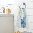 thumbnail image 6 of Wobogo Watercolor Blue Peacock 100% Cotton Towel 2 Pieces Set Super Soft and Highly Absorbent Suitable for Bathroom Gym Travel Camping Pool, 6 of 8